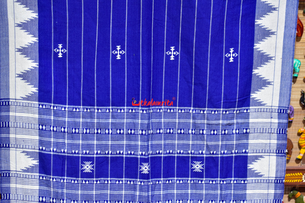Blue White Lining Kotpad (Dupatta)