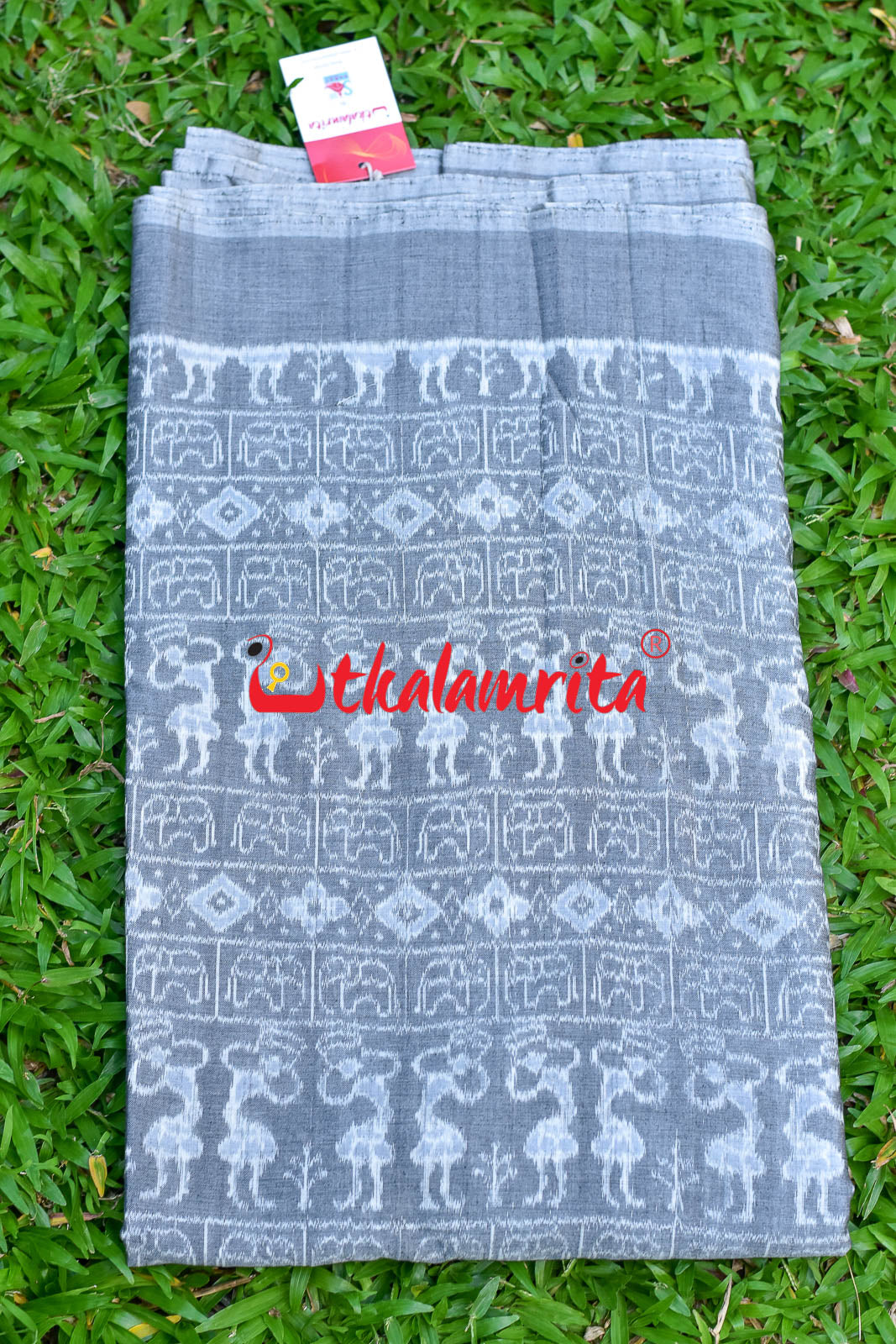 Grey Tribals Cotton (Fabric)