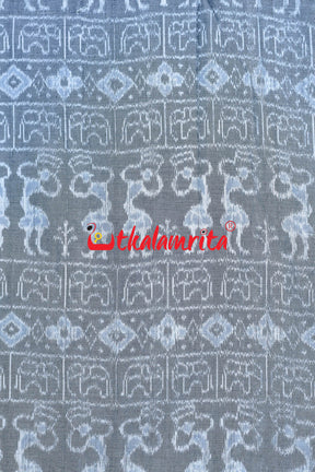 Grey Tribals Cotton (Fabric)