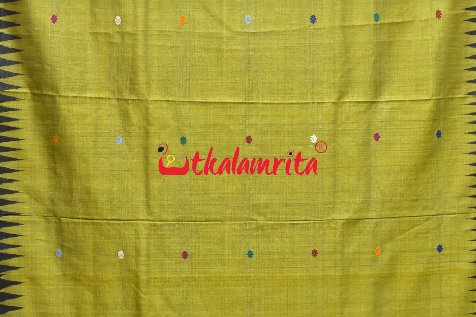 Dolabedi Citrine Yellow Gopalpur Tussar Saree