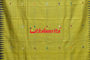 Dolabedi Citrine Yellow Gopalpur Tussar Saree