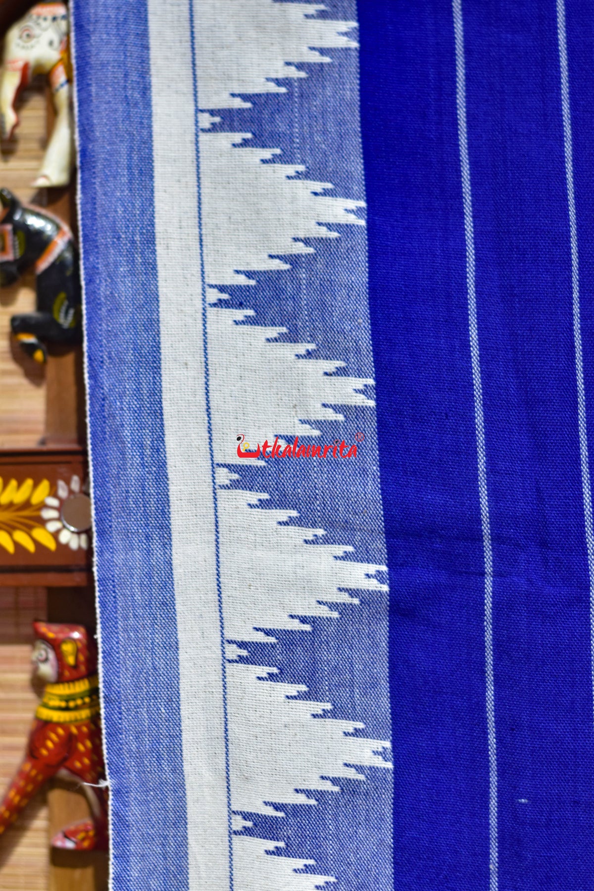 Blue White Lining Kotpad (Dupatta)