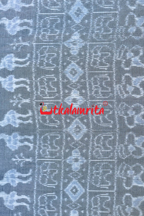 Grey Tribals Cotton (Fabric)