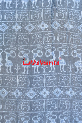 Grey Tribals Cotton (Fabric)