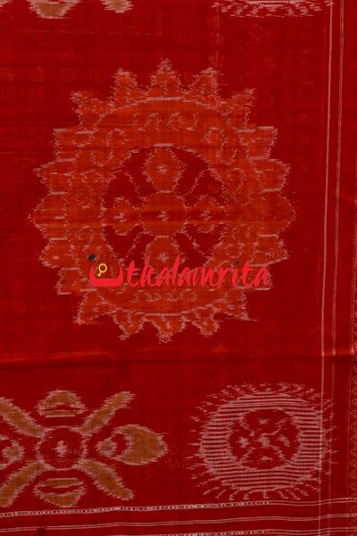 Half Half Bandha Pasapali Cotton Saree