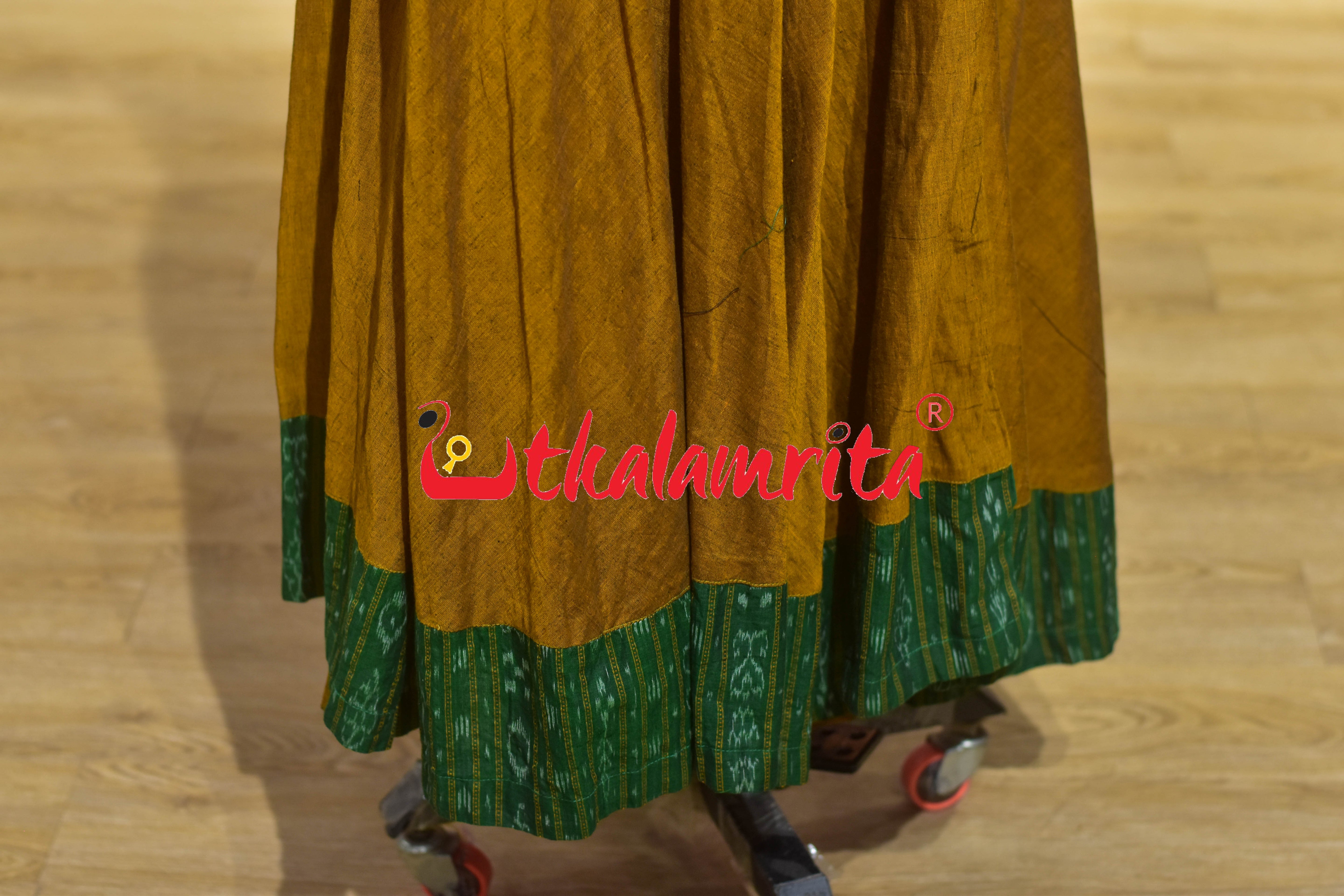 Golden & Green Ikat (Ladies Gown)
