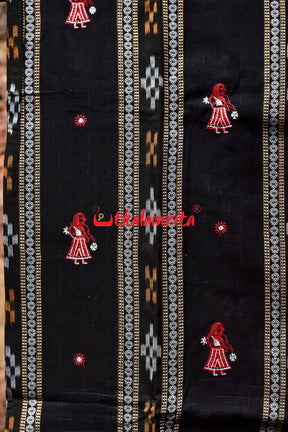 Black Red  Doll Bomkai Dress Set