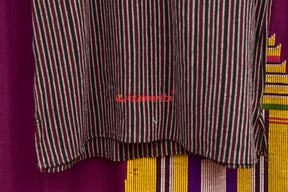 Black Coffee Lines Kotpad (Men's Half Kurta)