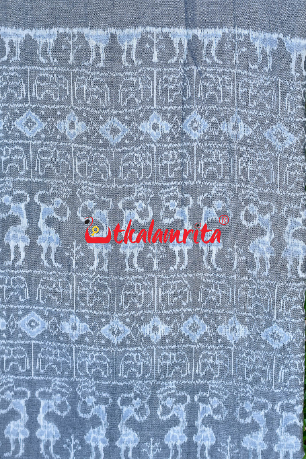 Grey Tribals Cotton (Fabric)