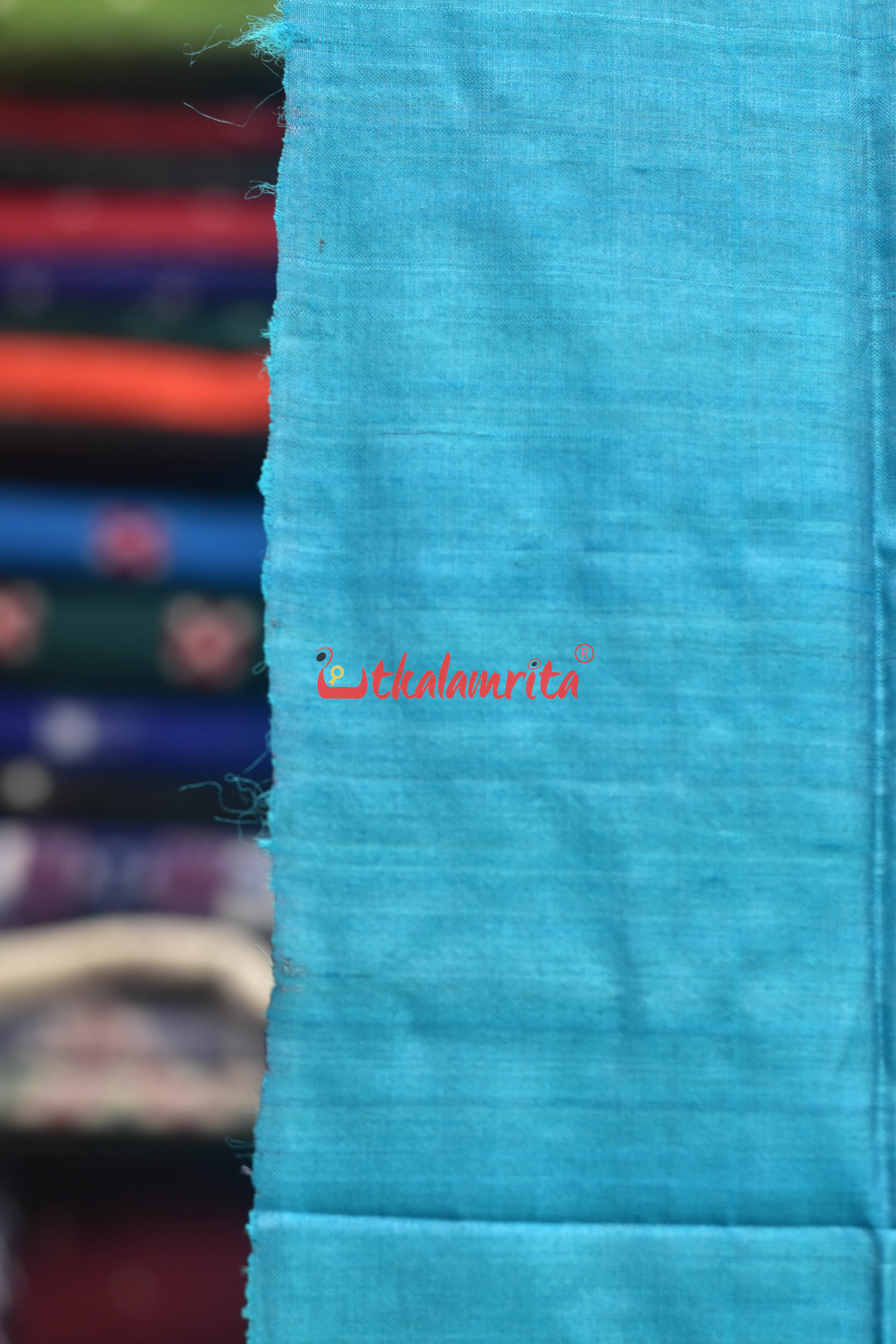 Blue Red Dia Tussar (Stole)