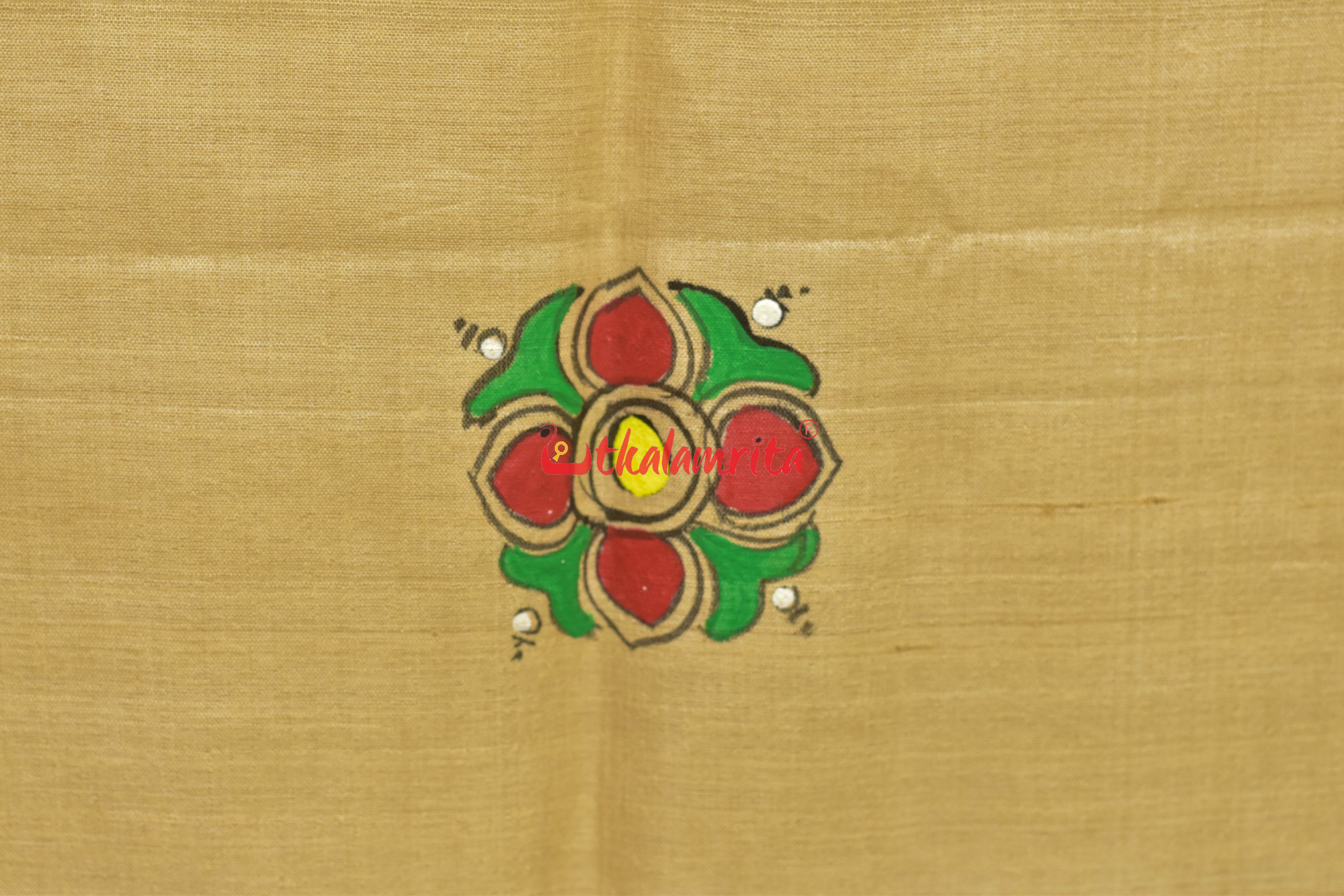 Raja Doli Theme Pattachitra Tussar Silk Saree