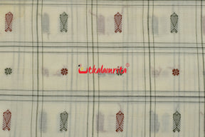 White Fish Buti (Fabric)