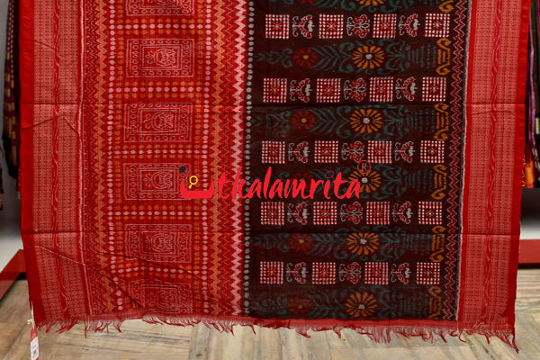 Half Half Bandha Pasapali Cotton Saree
