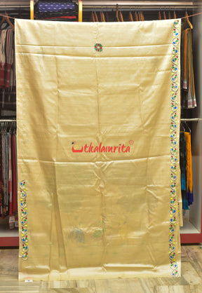 Raja Doli Theme Pattachitra Tussar Silk Saree