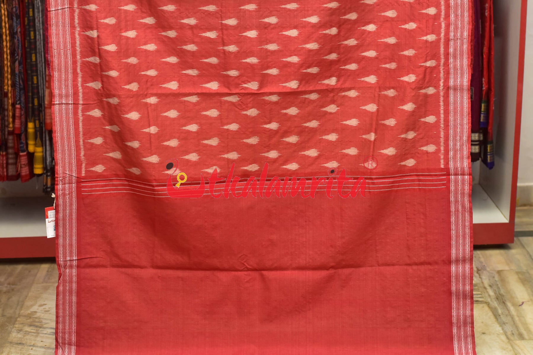 Yellow Ganga Jamuna Red Rani Gopalpur Tussar Silk Saree