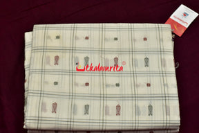 White Fish Buti (Fabric)