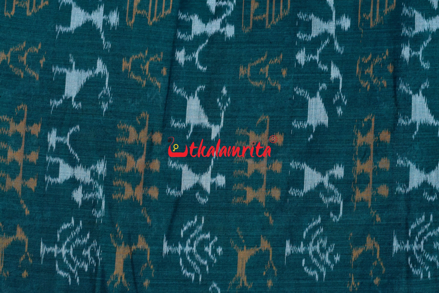 Tribals and Deer Green (Fabric)