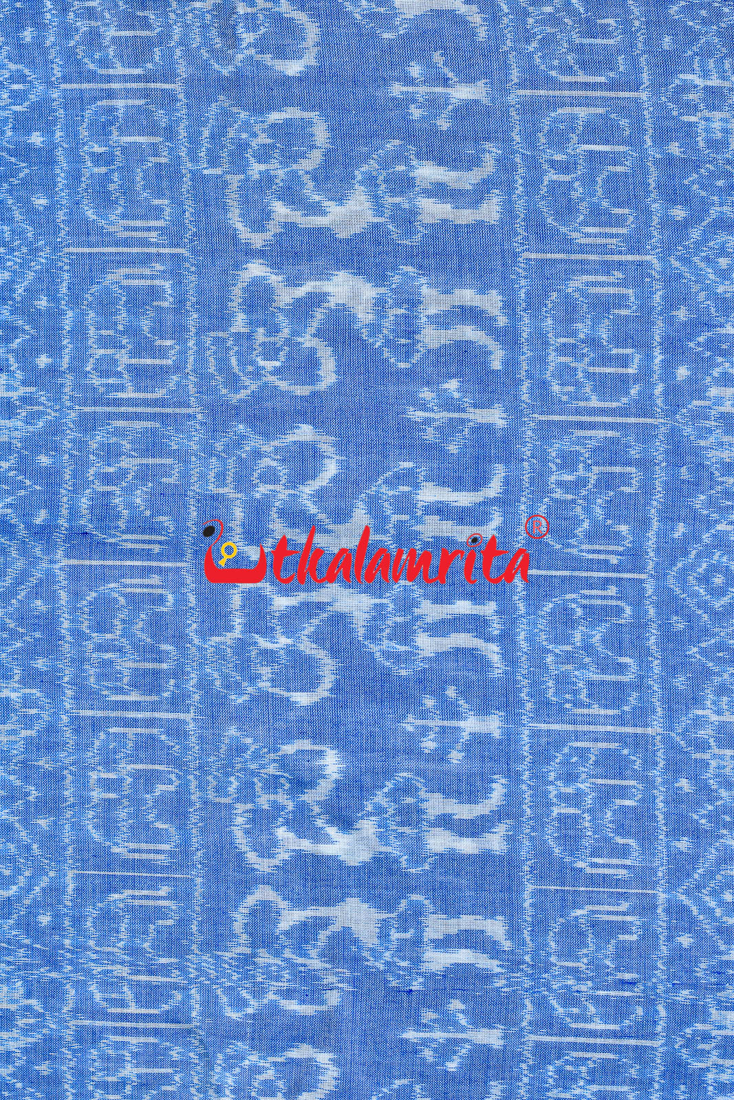 Light Blue Tribals Cotton (Fabric)