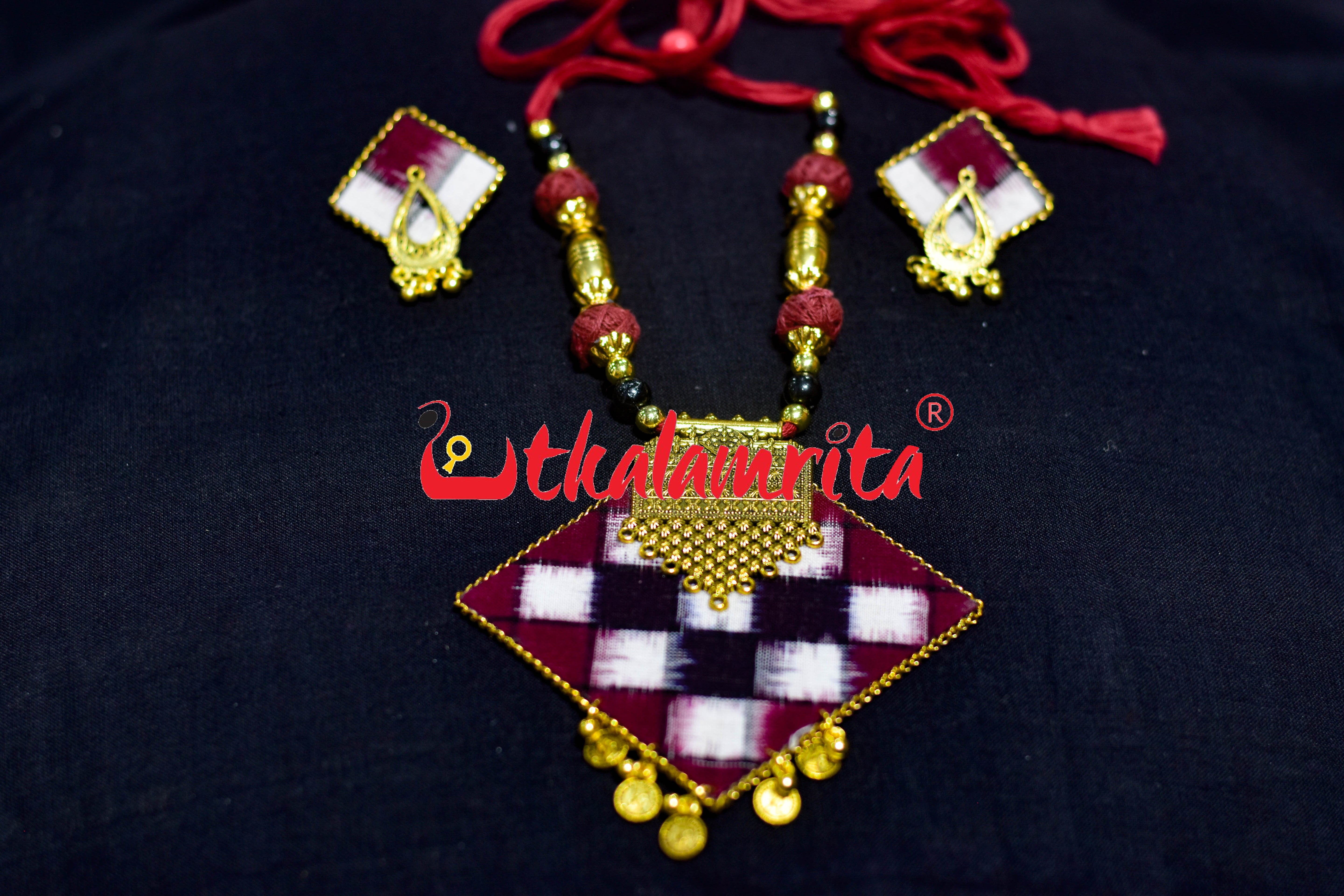 RBW Thikiri Pasapali Golden Big Necklace Set