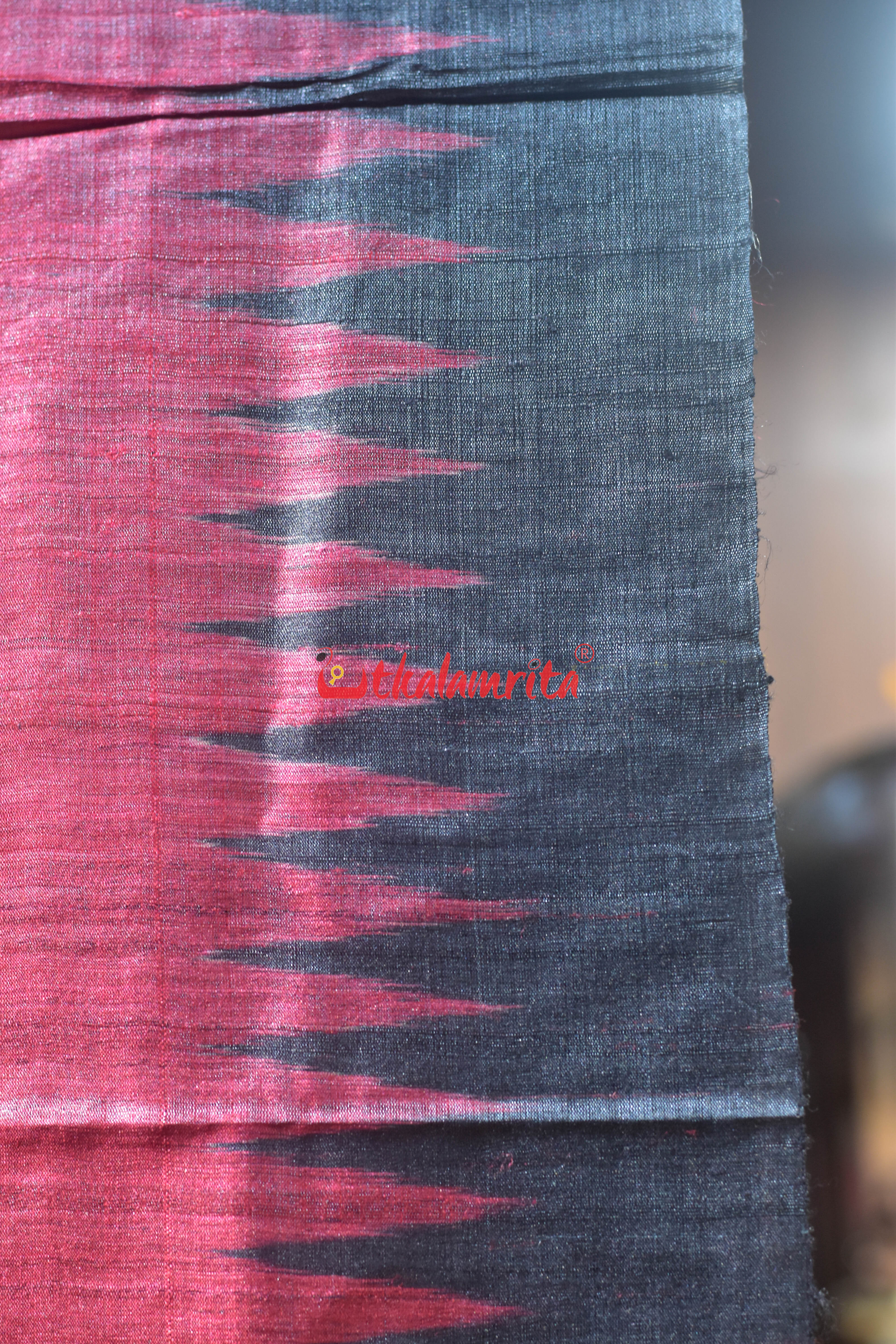 Red Ratha Jatra Gopalpur Tussar Silk Saree