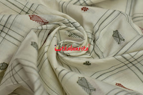 White Fish Buti (Fabric)