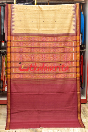 Natural Body Rudraksha Border Gopalpur Tussar Saree