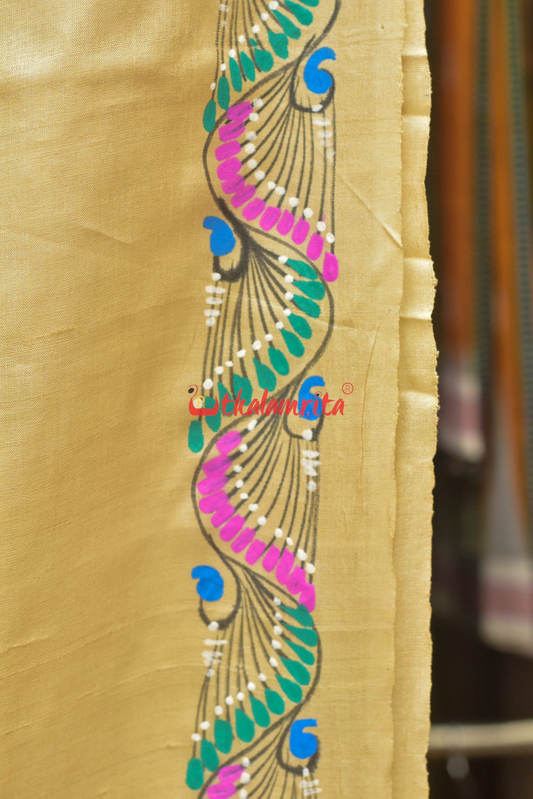 Nauka Paar Pattachitra Tussar Silk Saree