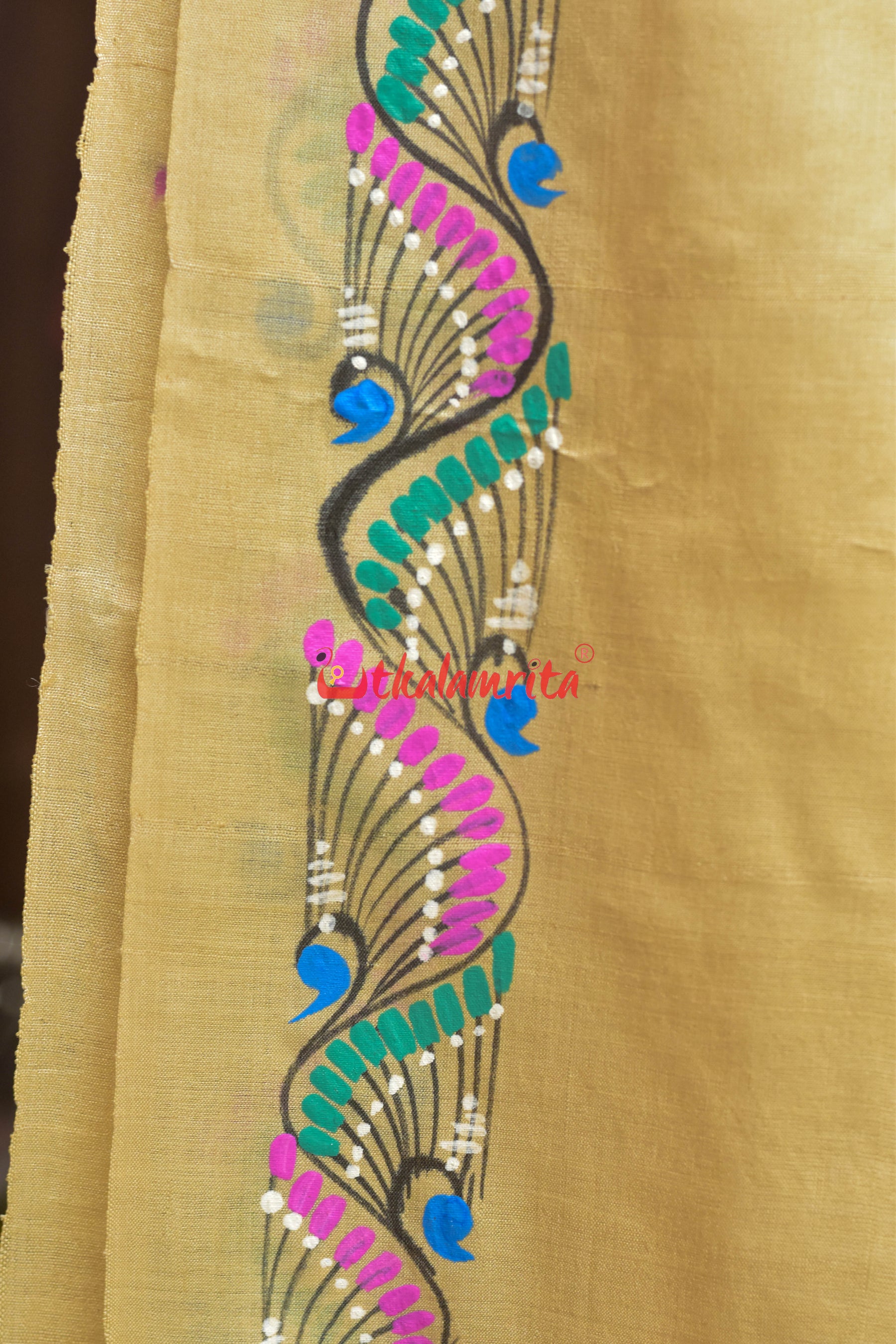 Nauka Paar Pattachitra Tussar Silk Saree