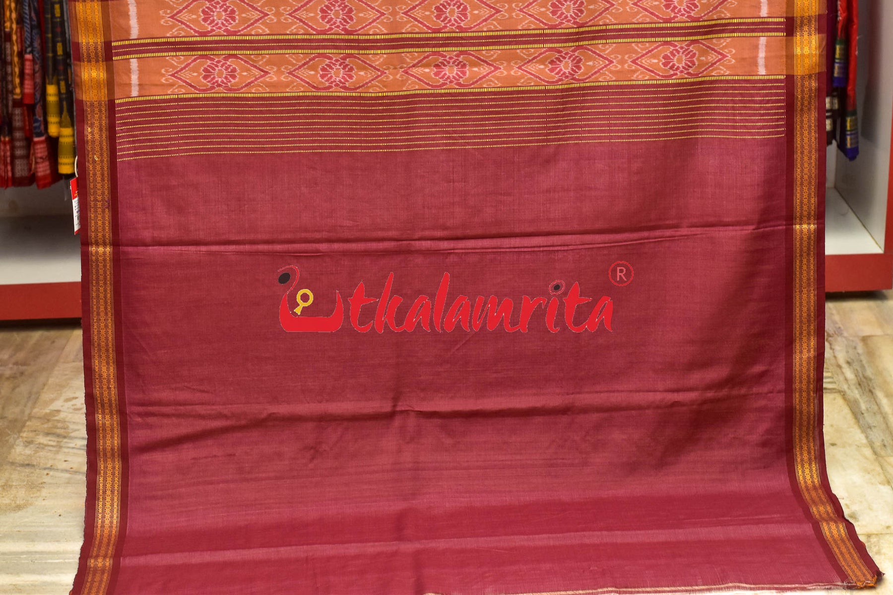 Natural Body Rudraksha Border Gopalpur Tussar Saree