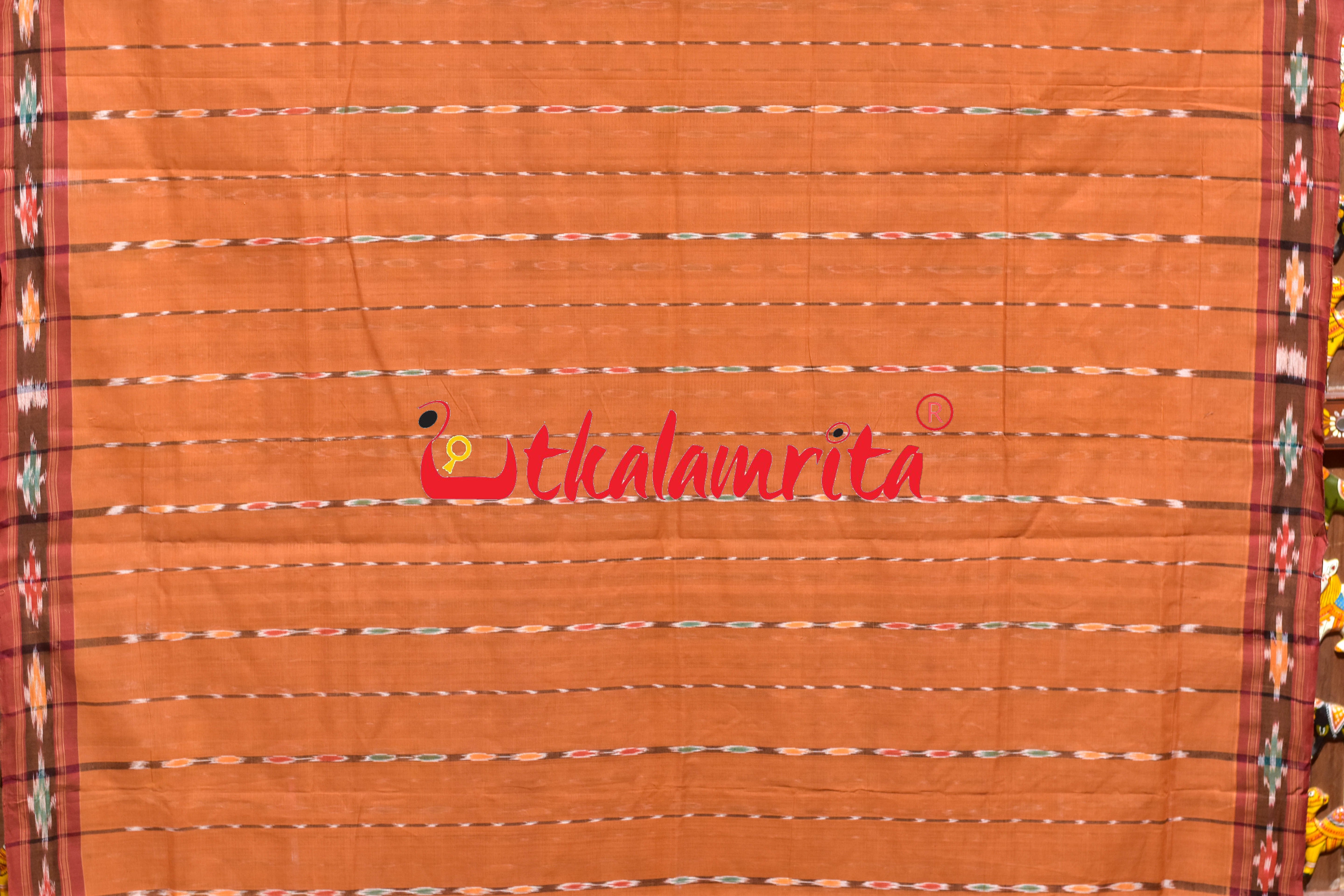 Brown Koli Maala Pittala Single Cotton Saree
