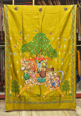 Kandarpa Ghoda Pattachitra Silk Saree