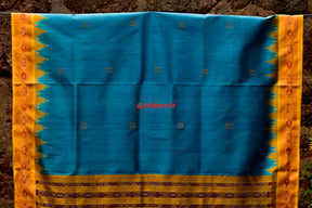 Krushna Yellow Buti Khandua Silk Saree