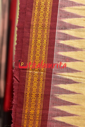 Natural Body Rudraksha Border Gopalpur Tussar Saree