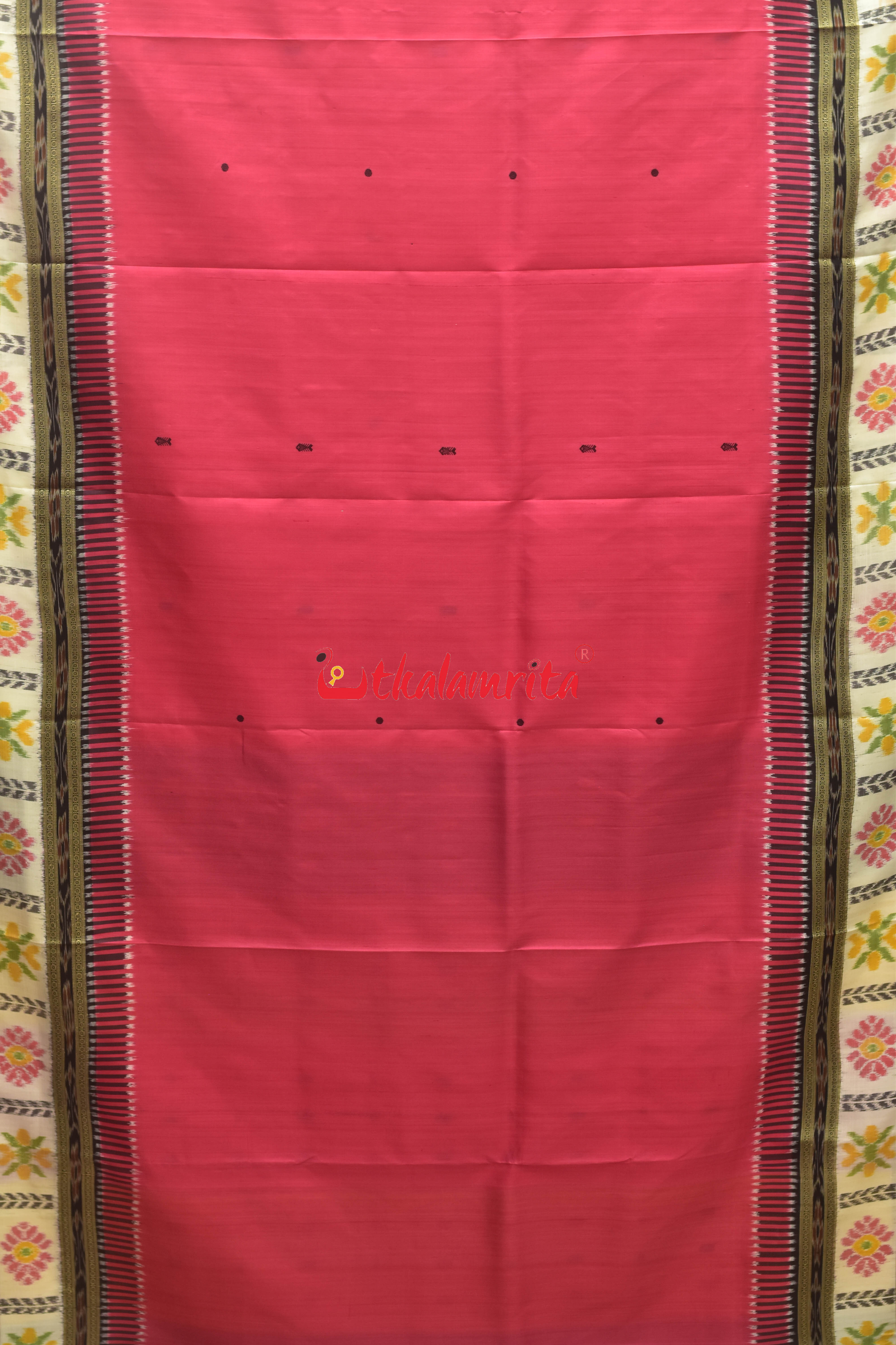 Pink Fish Buti Kathifera Silk Saree