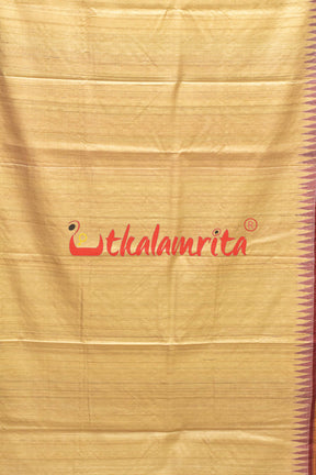 Natural Body Rudraksha Border Gopalpur Tussar Saree