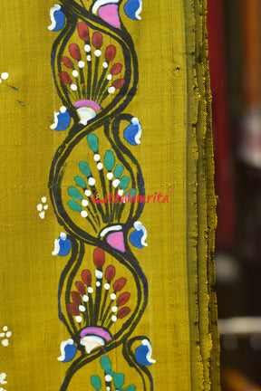 Kandarpa Ghoda Pattachitra Silk Saree