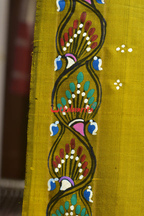 Kandarpa Ghoda Pattachitra Silk Saree