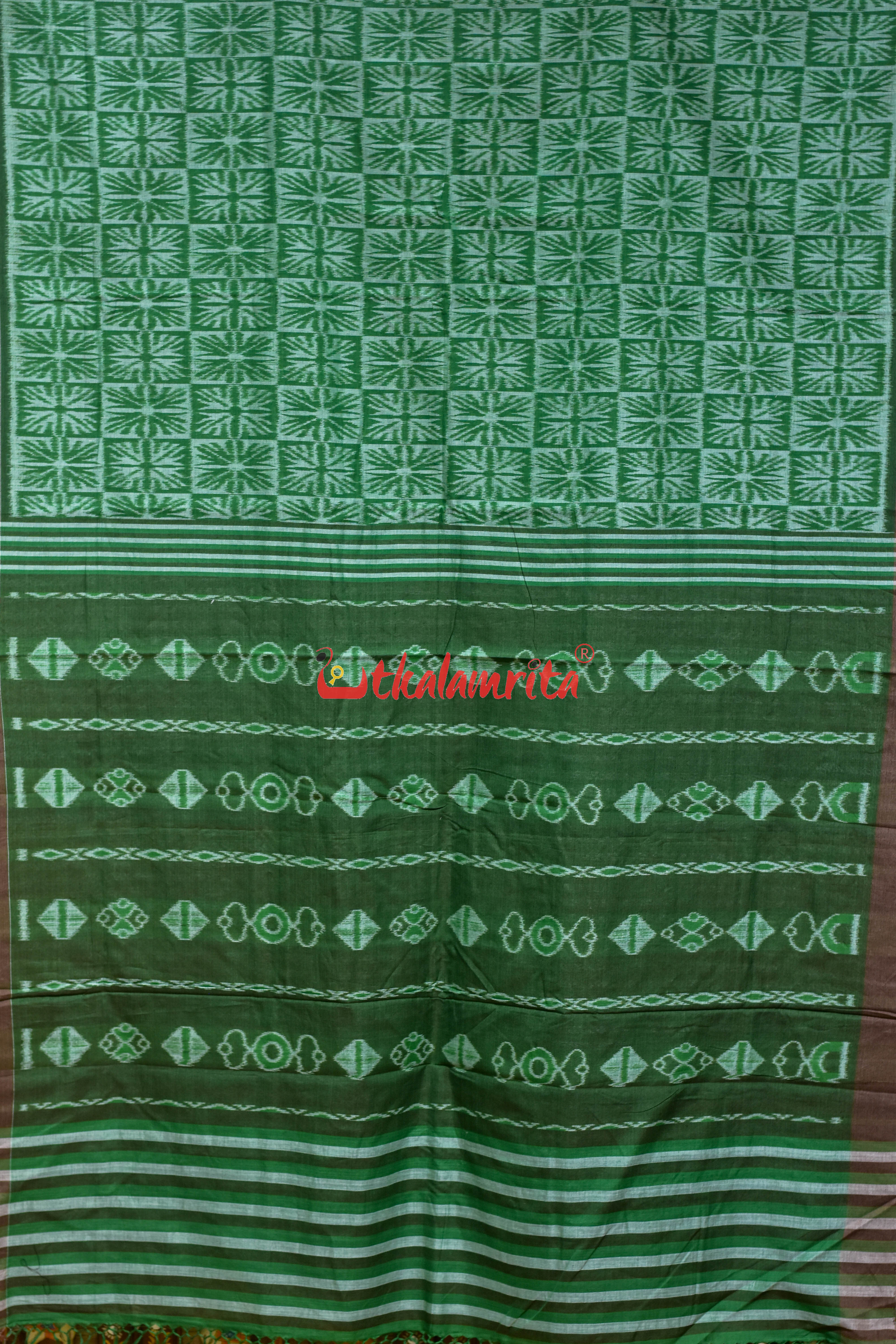 Clover Leaf Khandua Ikat Cotton Saree