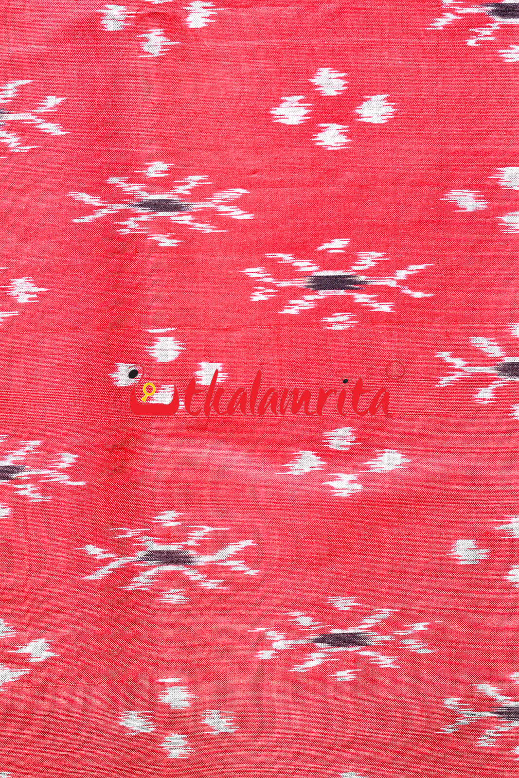 Maroon Hati With Checks Khandua Silk