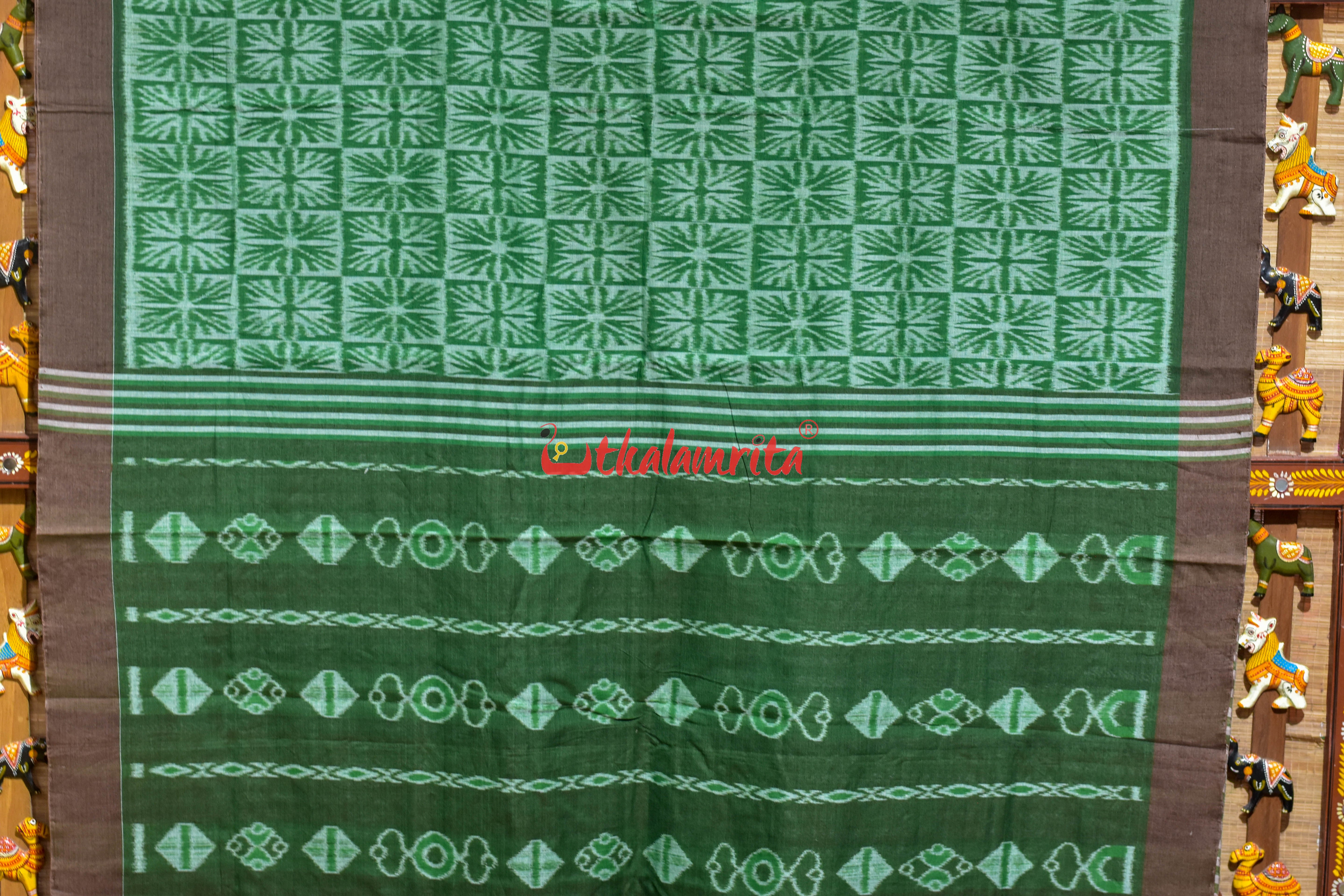 Clover Leaf Khandua Ikat Cotton Saree