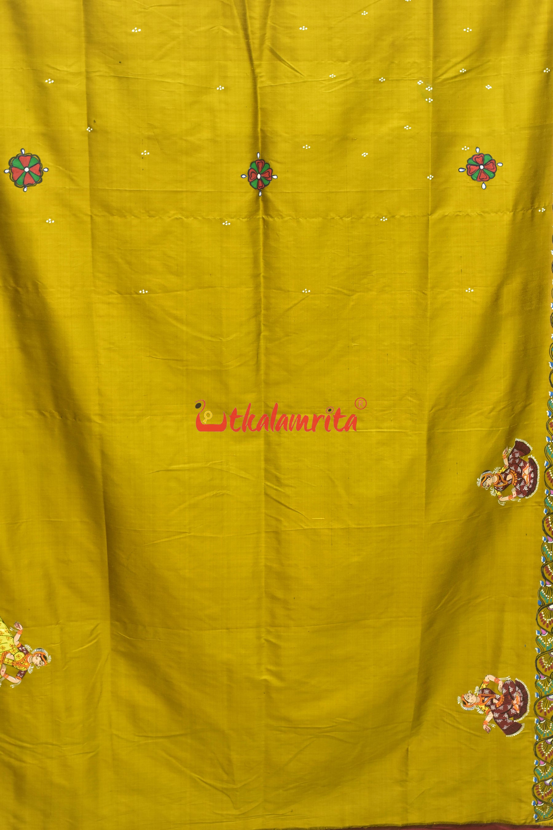 Kandarpa Ghoda Pattachitra Silk Saree