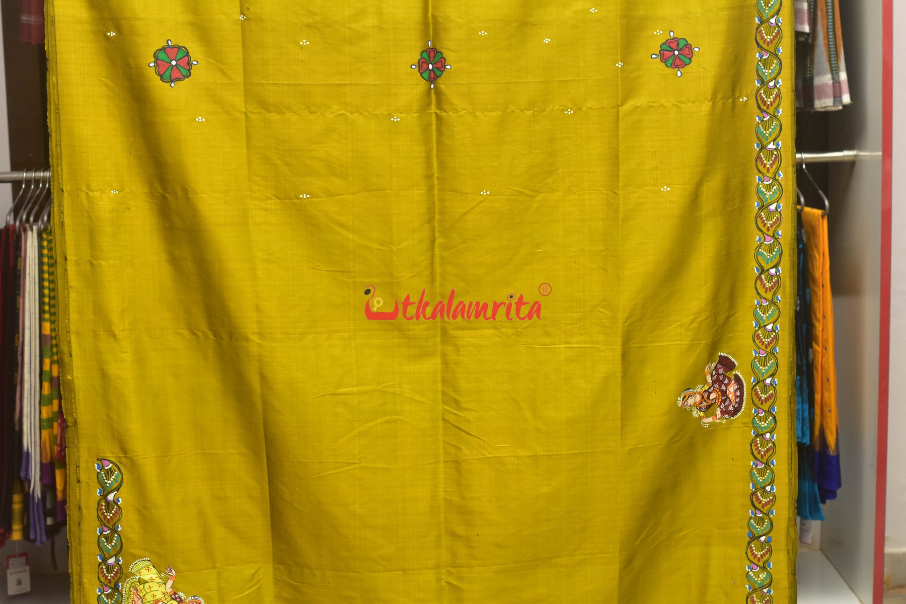 Kandarpa Ghoda Pattachitra Silk Saree