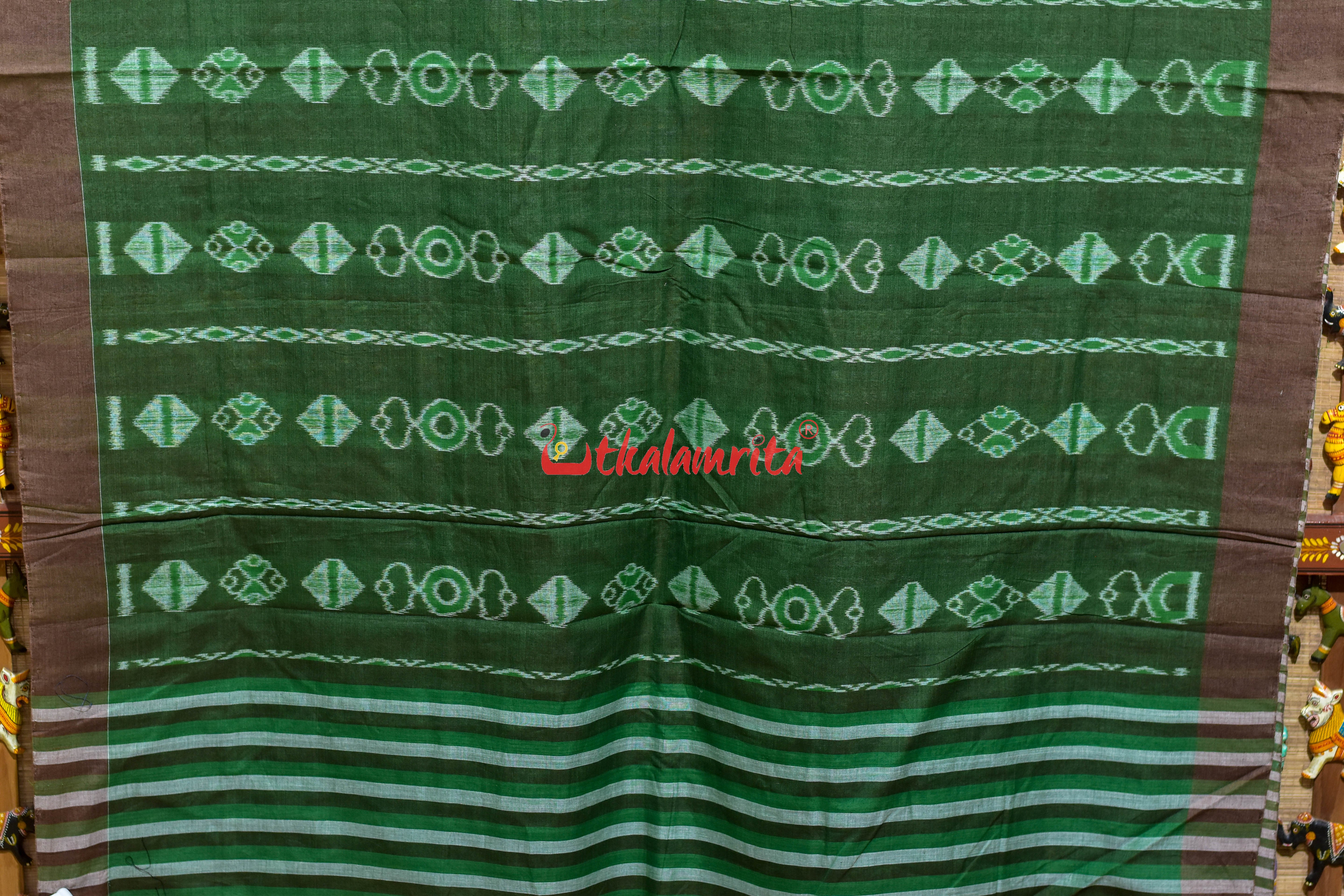 Clover Leaf Khandua Ikat Cotton Saree