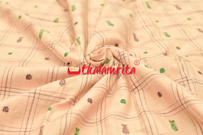 Cream Fish Buti Cotton (Fabric)