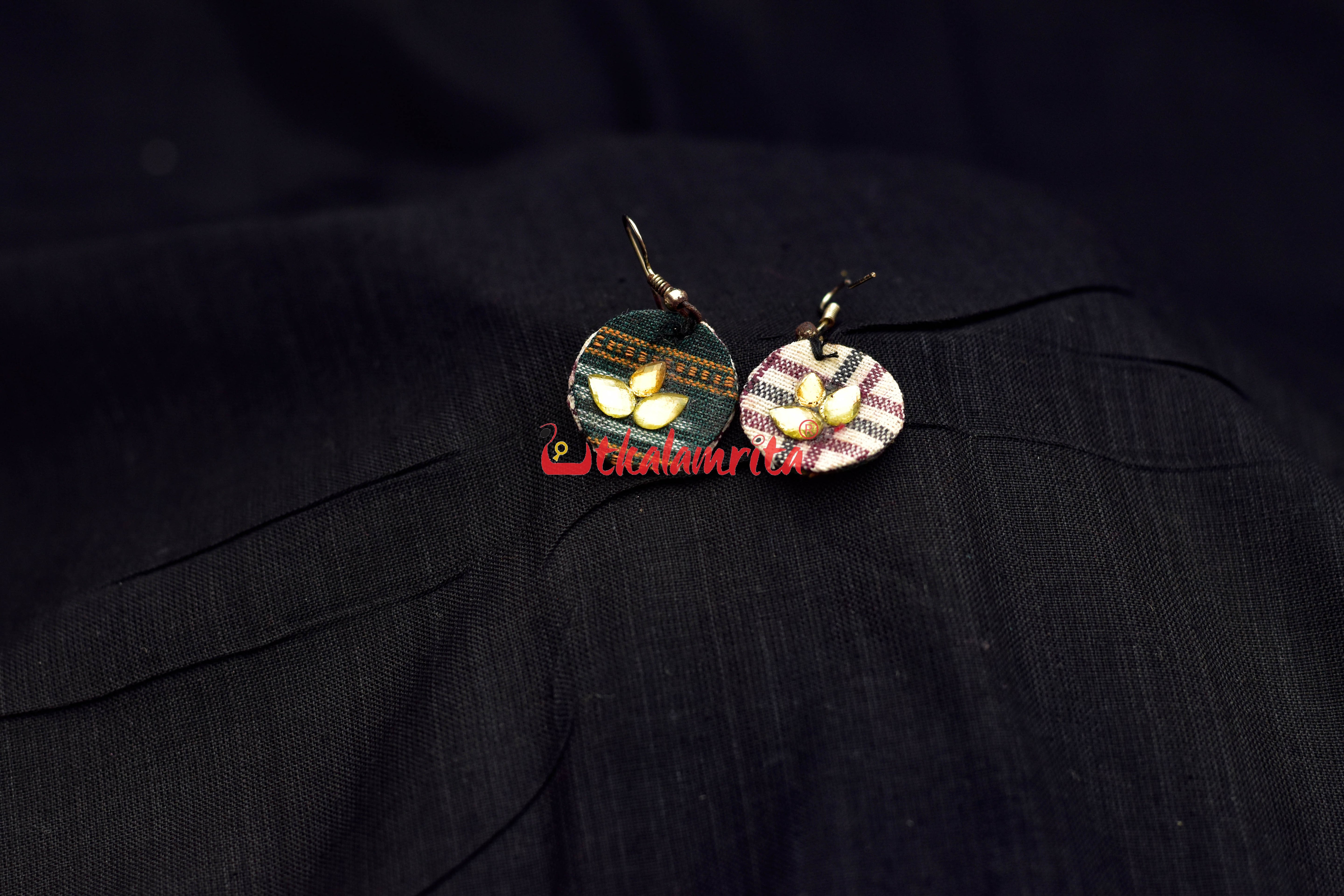 Kotpad Ikat Round Danglers