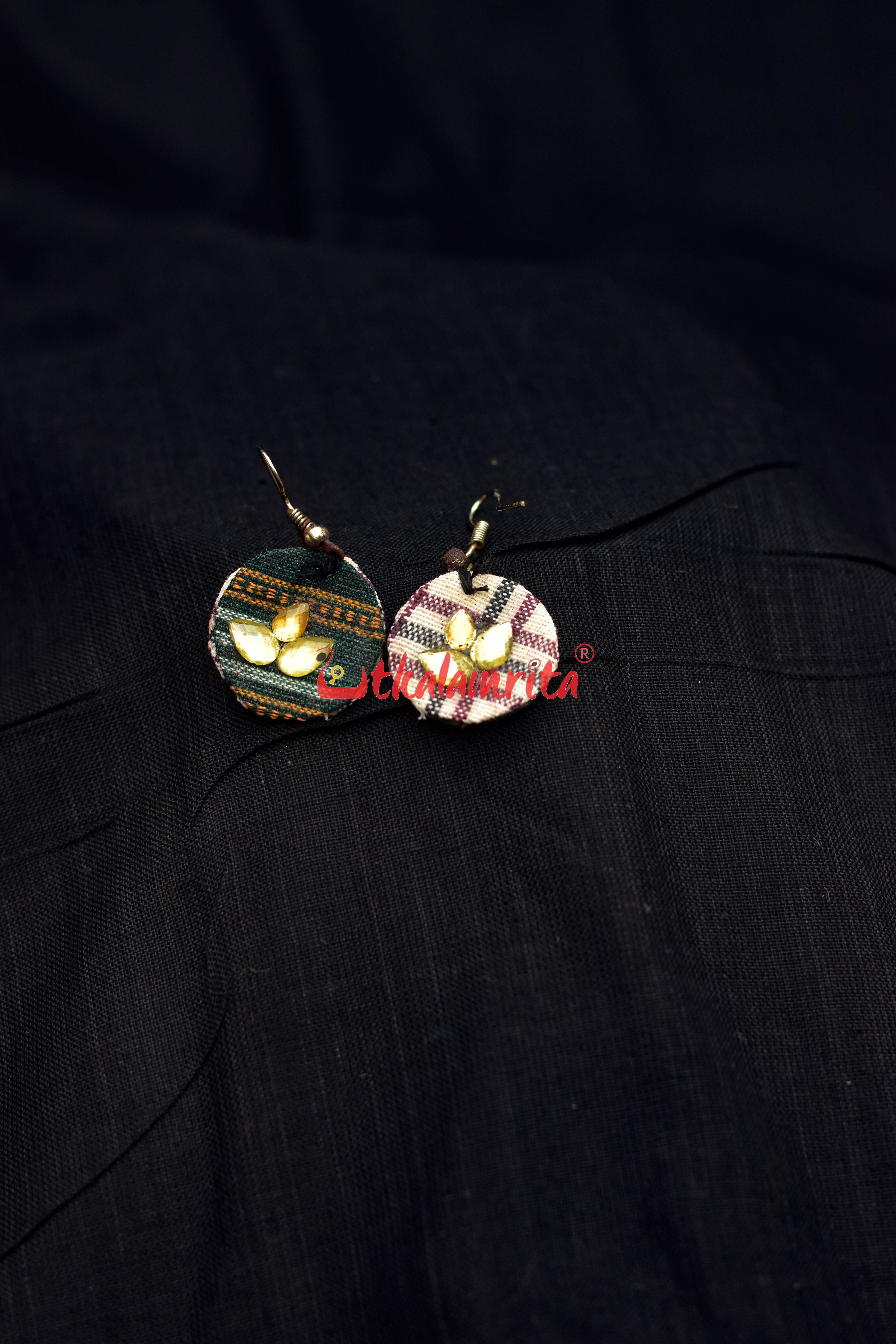 Kotpad Ikat Round Danglers