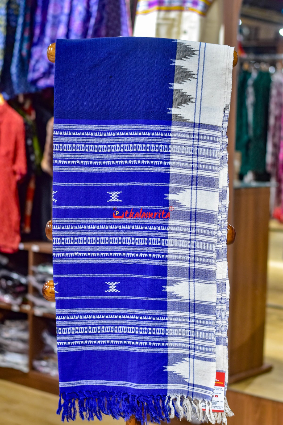Blue White Buti Kotpad (Dupatta)