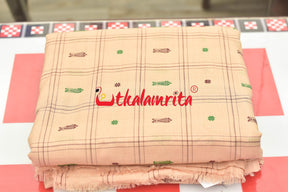 Cream Fish Buti Cotton (Fabric)