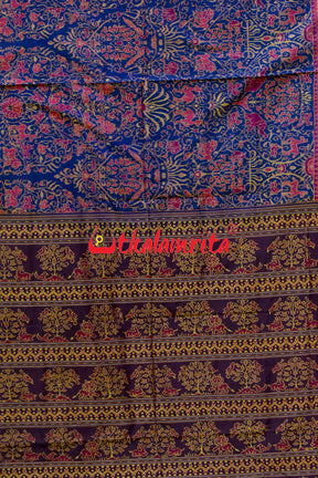 Blue Jungle Sambalpuri Bandha Cotton Saree