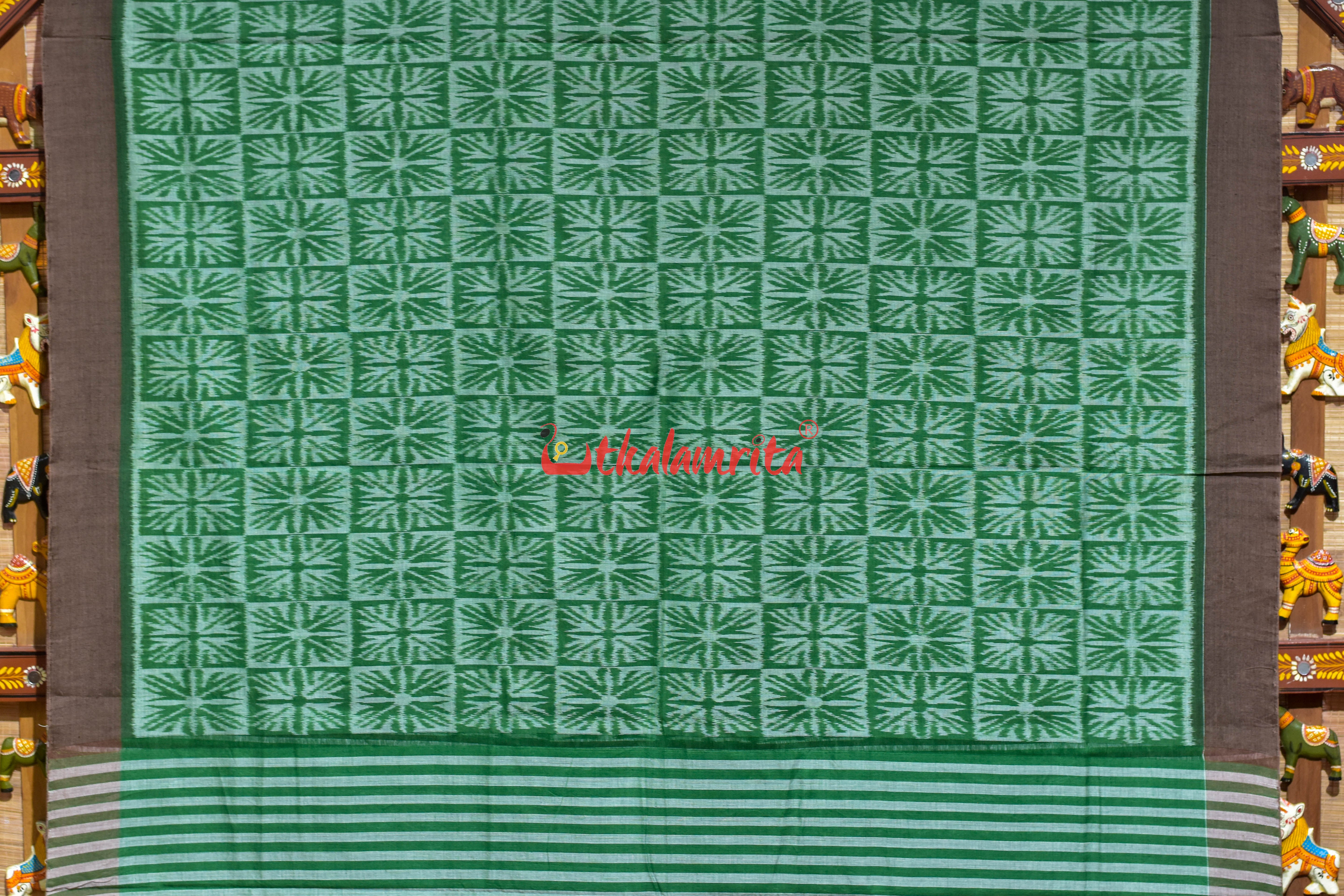 Clover Leaf Khandua Ikat Cotton Saree